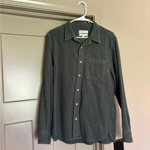 Madewell Men's Long Sleeve Button-Up Shirt - Dark Green